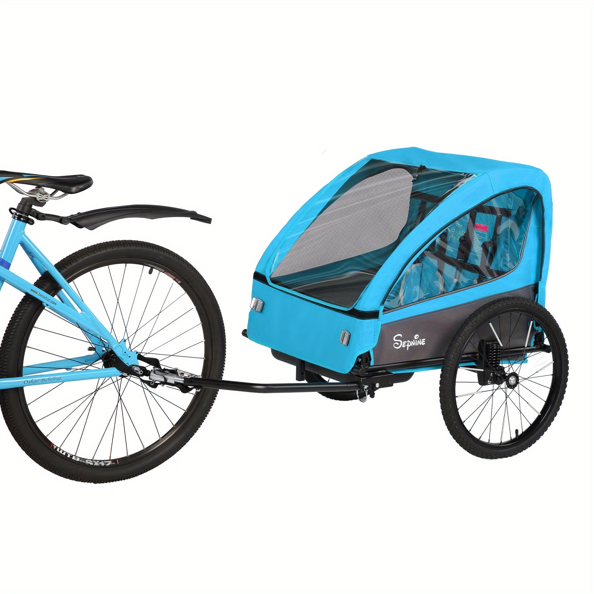 Caravan per Bicicletta FlexiRide 2-in-1 – Confortevole e Pieghevole per Due Persone