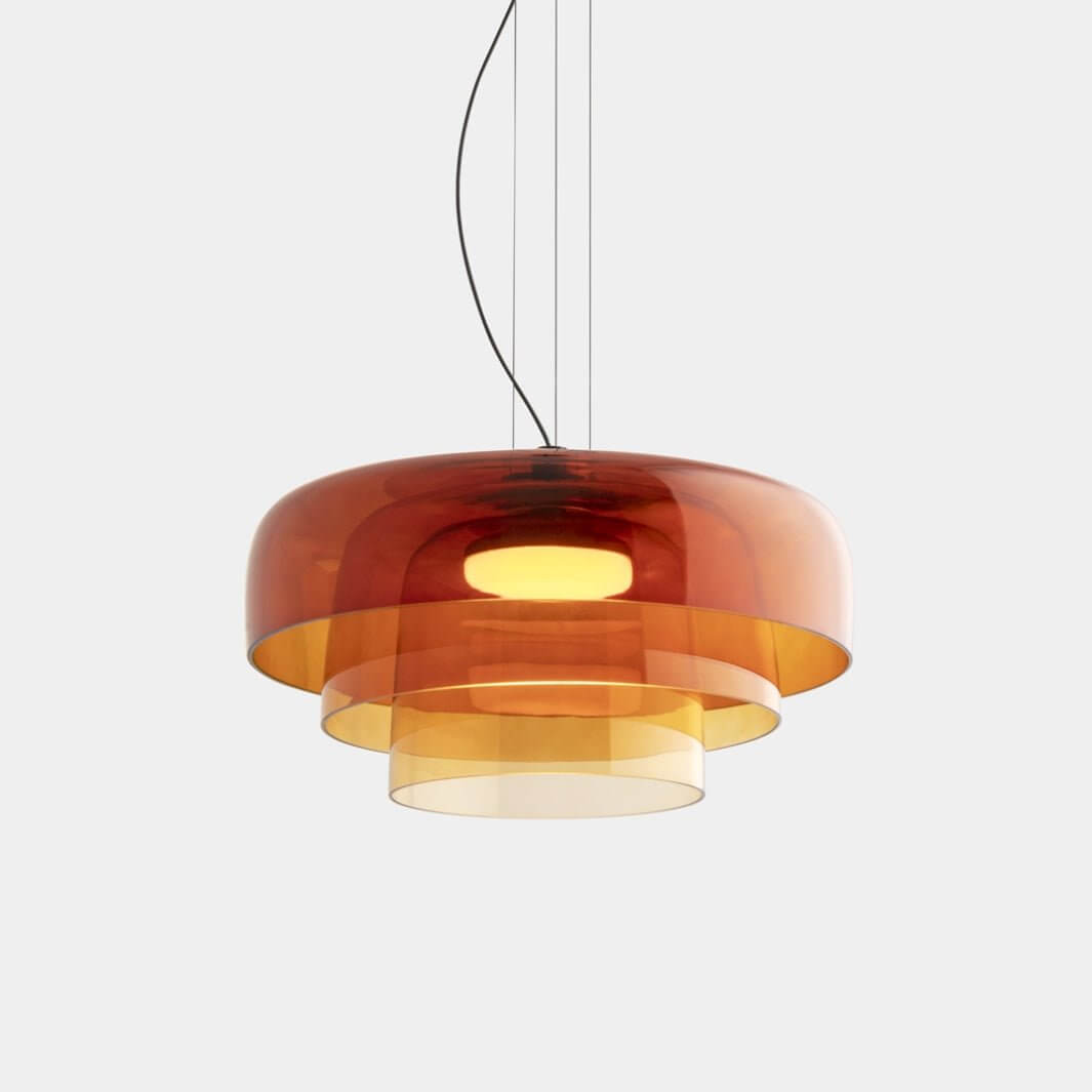 Lampada a sospensione in vetro norvegese - Design unico
