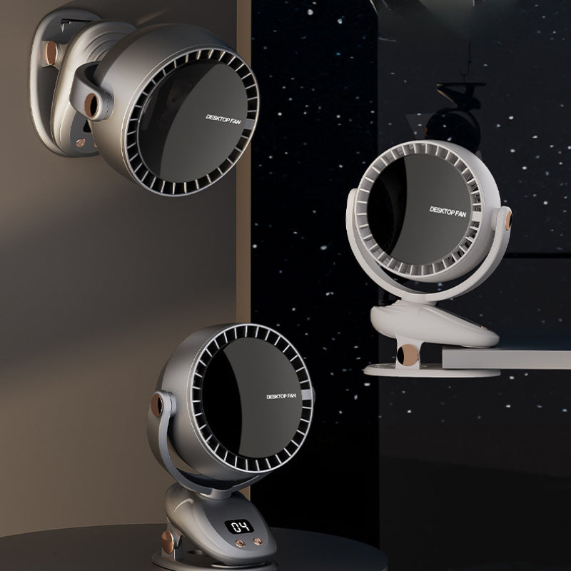 Ventilatore Portatile Senza Lama con Display Digitale – Silenzioso e Ricaricabile per Uso Interno ed Esterno