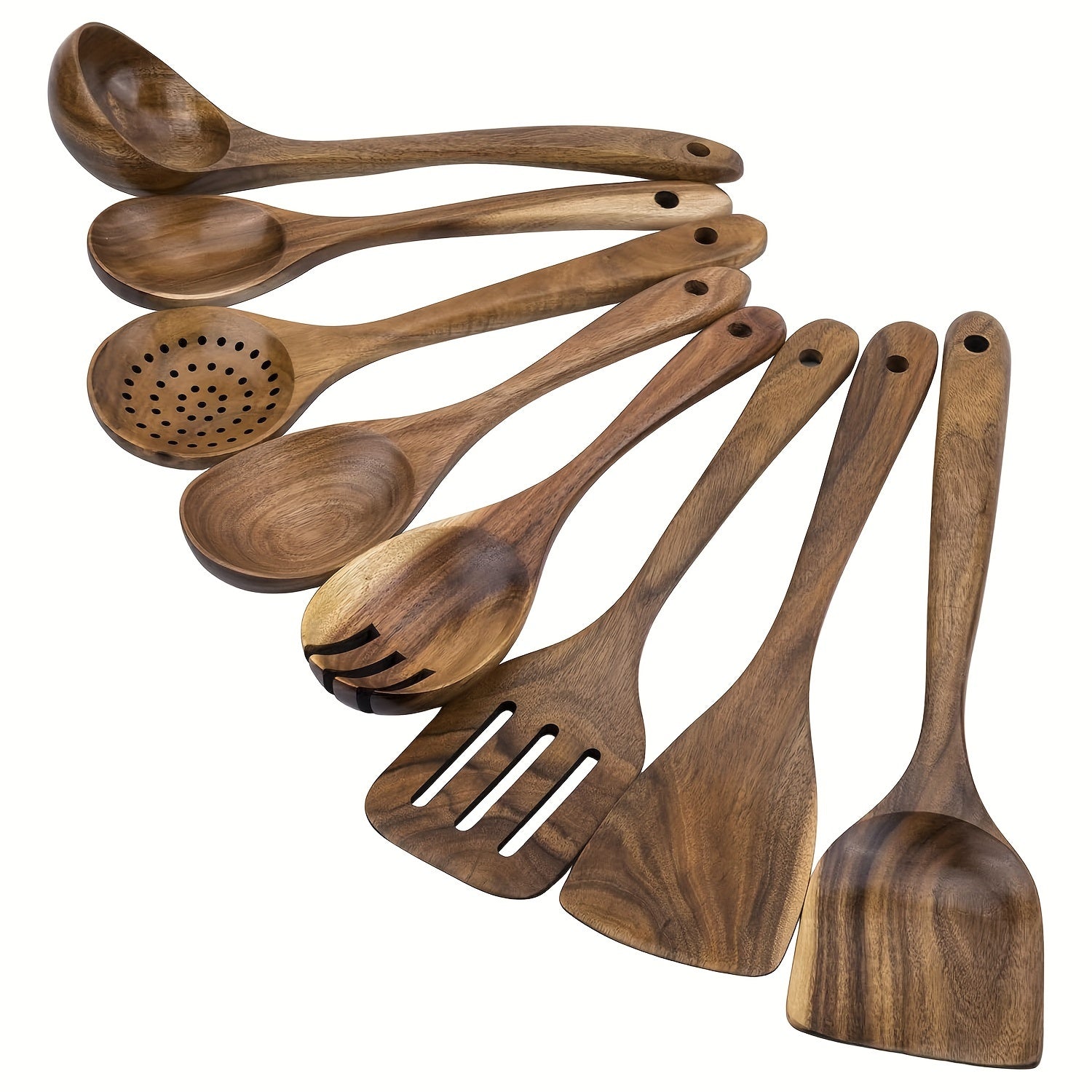 Set da Cucina in Legno di Acacia da 8 Pezzi – Elegante e Pratico
