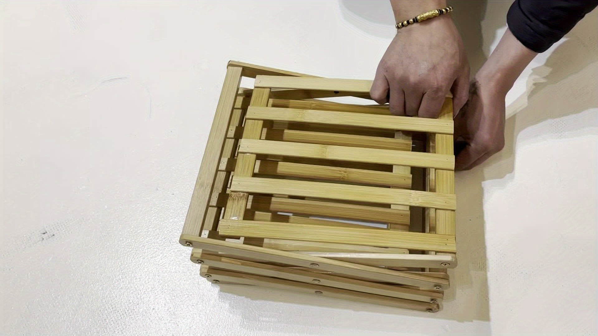Scarpiera Funzionale in Bambù – Compatta e Flessibile per Spazi Ridotti