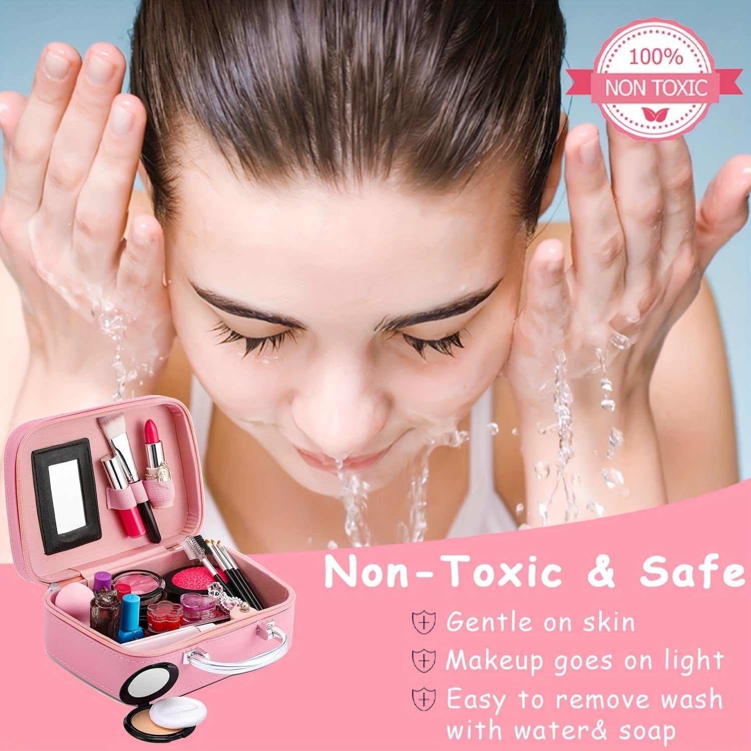 Borsa da Make-up Deluxe Unicorn – Cosmetici e Accessori Reali per Ragazze