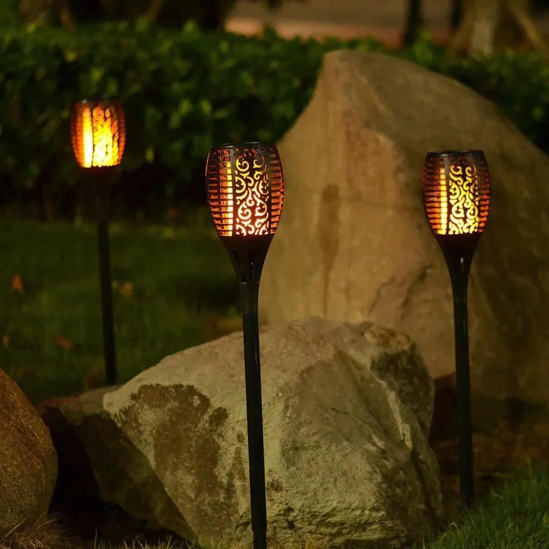 2x Lanterne da Giardino Solari - Illuminazione Esterna Atmosferica