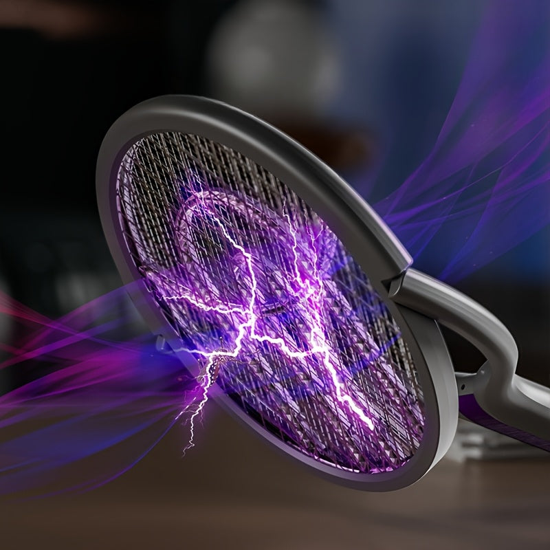 Zapper Elettrico Antizanzare Pieghevole – Ricaricabile con Manico Estensibile