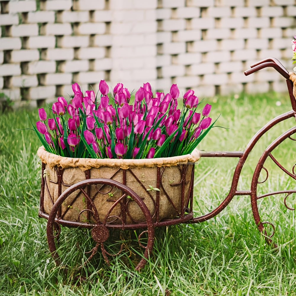 Set di 6 Mazzi di Tulipani Artificiali – Resistenti ai UV e Realistici per Decorazione di Giardini e Interni