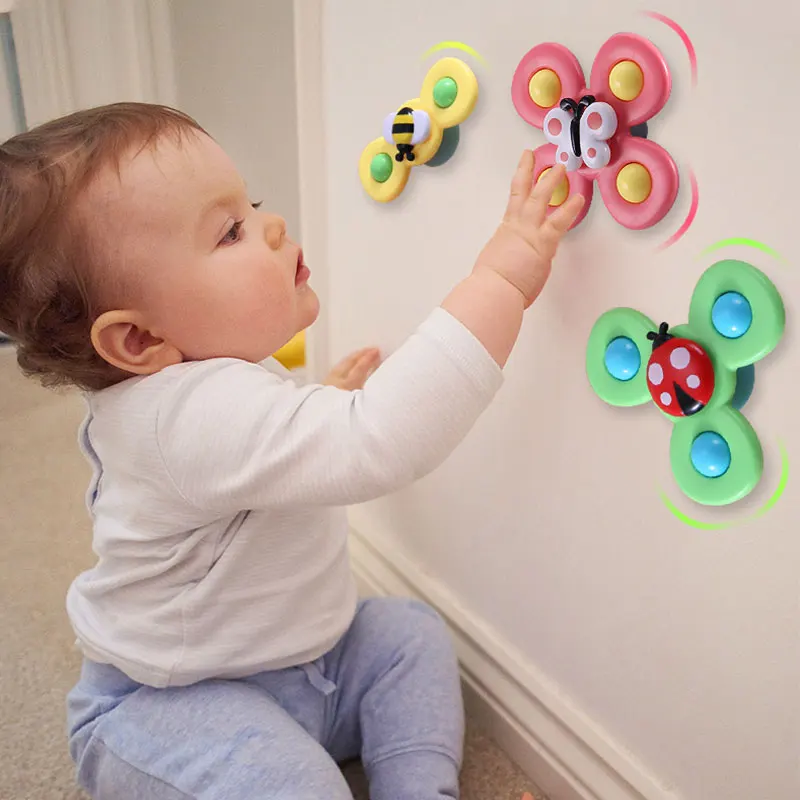 Set di Gioco con Spinner a Ventosa di 3 - SpinFun
