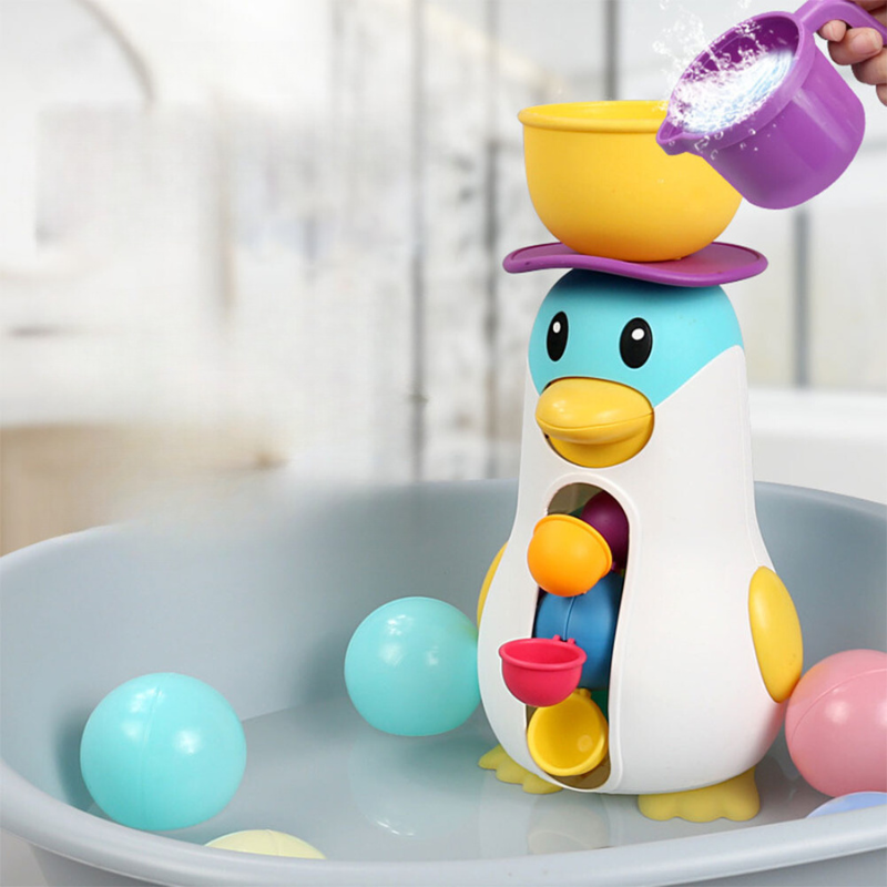 Giocattolo da Bagno con Ruota Idraulica – SplashPenguin