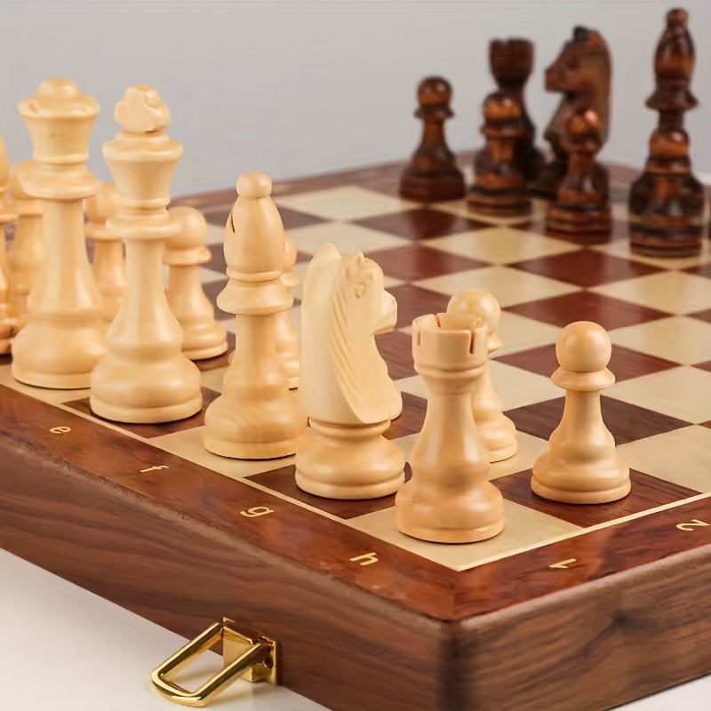 Set di Scacchi in Legno – Elegante e Durevole per Partite di Scacchi e Serate di Gioco
