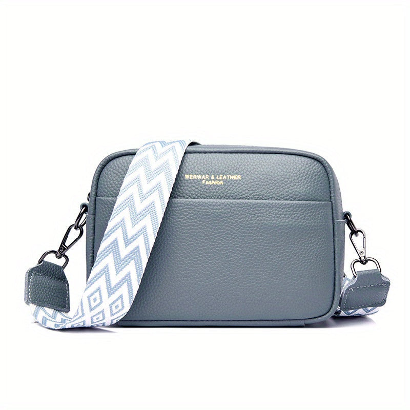 Borsa a tracolla in pelle genuina – Pratica e alla moda con tracolla a chitarra