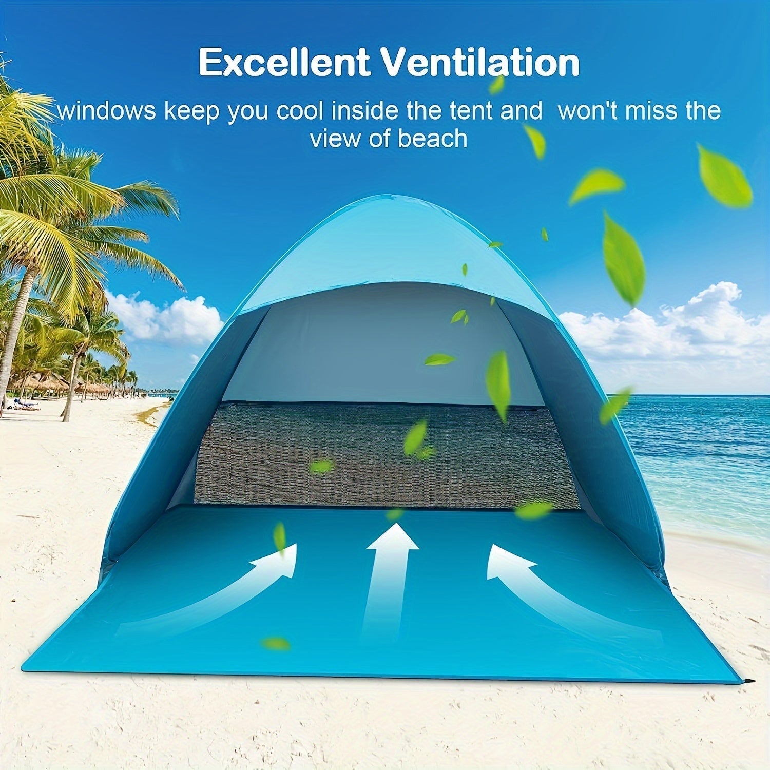 Tenda da Spiaggia BreezeShield – Protezione e Comfort per Ogni Giorno in Spiaggia