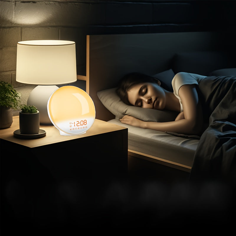 Orologio Digitale Alarm Clock Halo Light – Sveglia con Alzatina e Funzione Doppia Sveglia