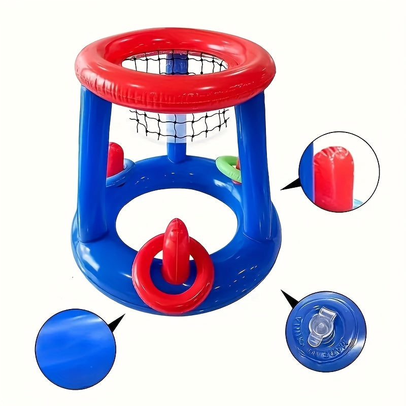Set da Basket per Piscina Gonfiabile – Inclusi Canestro, Palla e Anelli