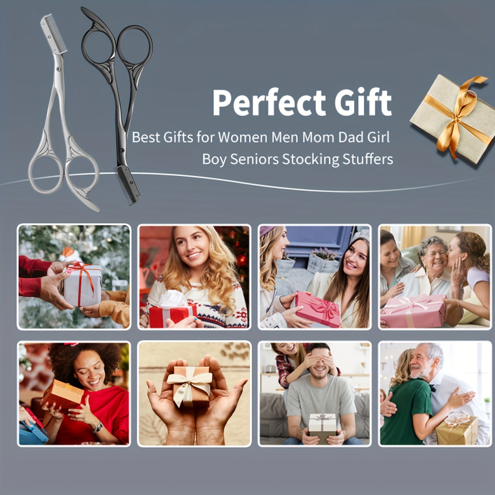 Forbici per sopracciglia con pettine – Igieniche ed Efficaci