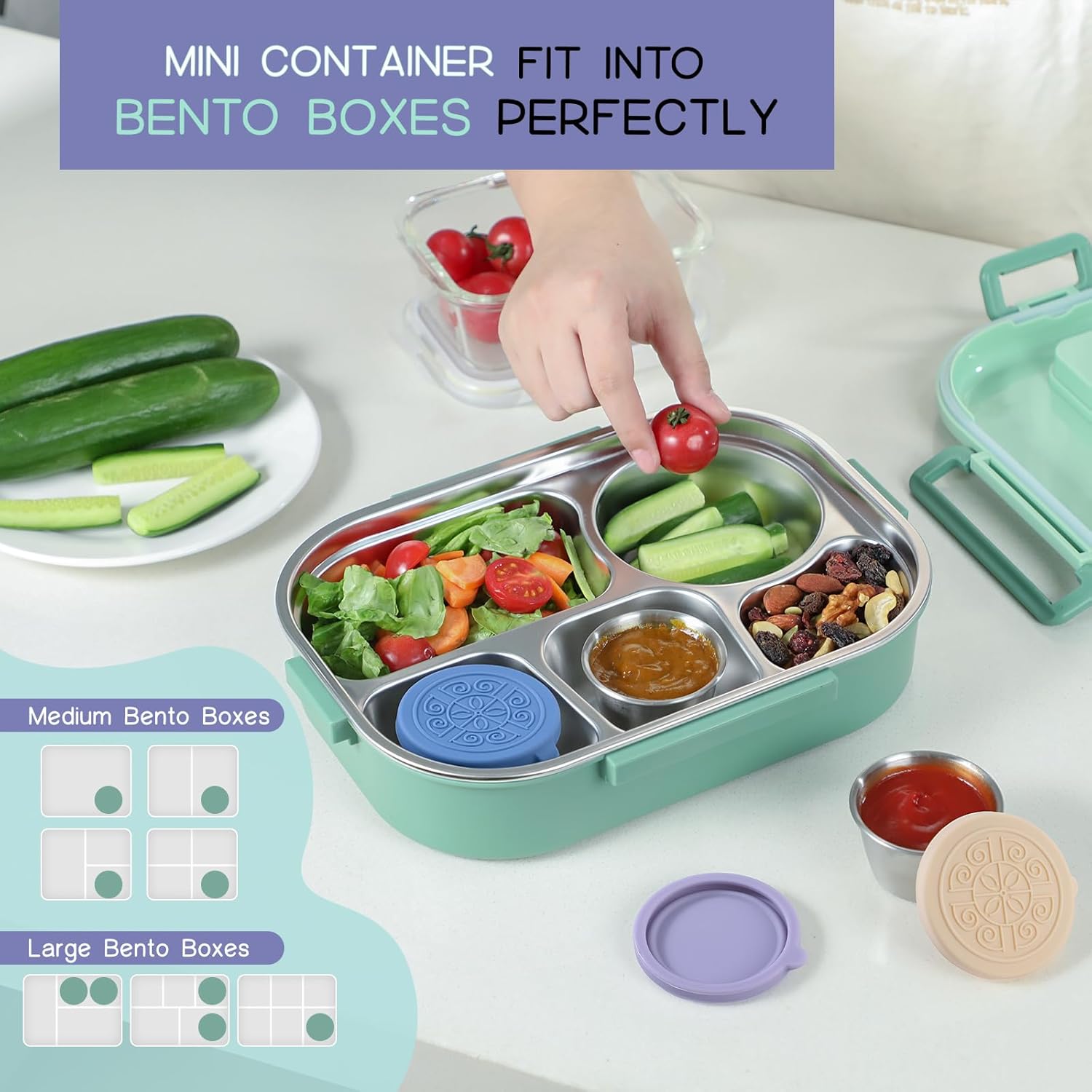 Tazze per Salse in Acciaio Inossidabile a Prova di Perdite (Set di 6) – FlavorPods