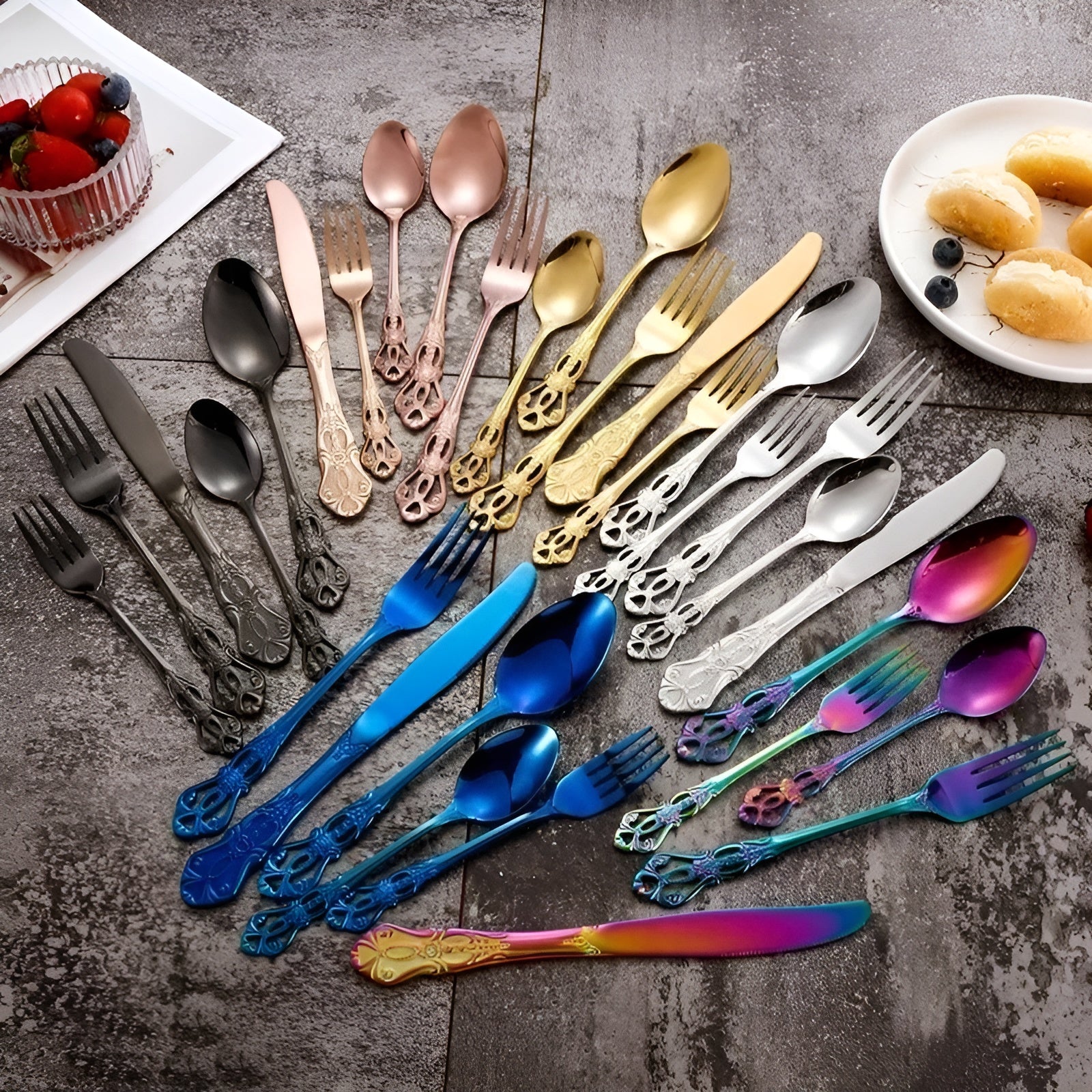 Set di Posate di Lusso da 24 Pezzi – RoyalCutlery