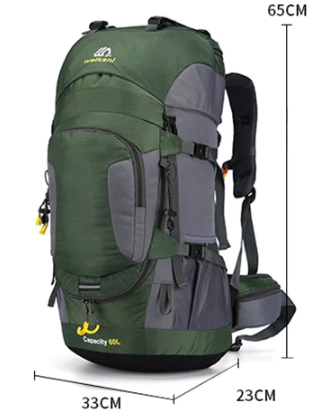 Zaino OutdoorHaven - 60L - Impermeabile e Durevole