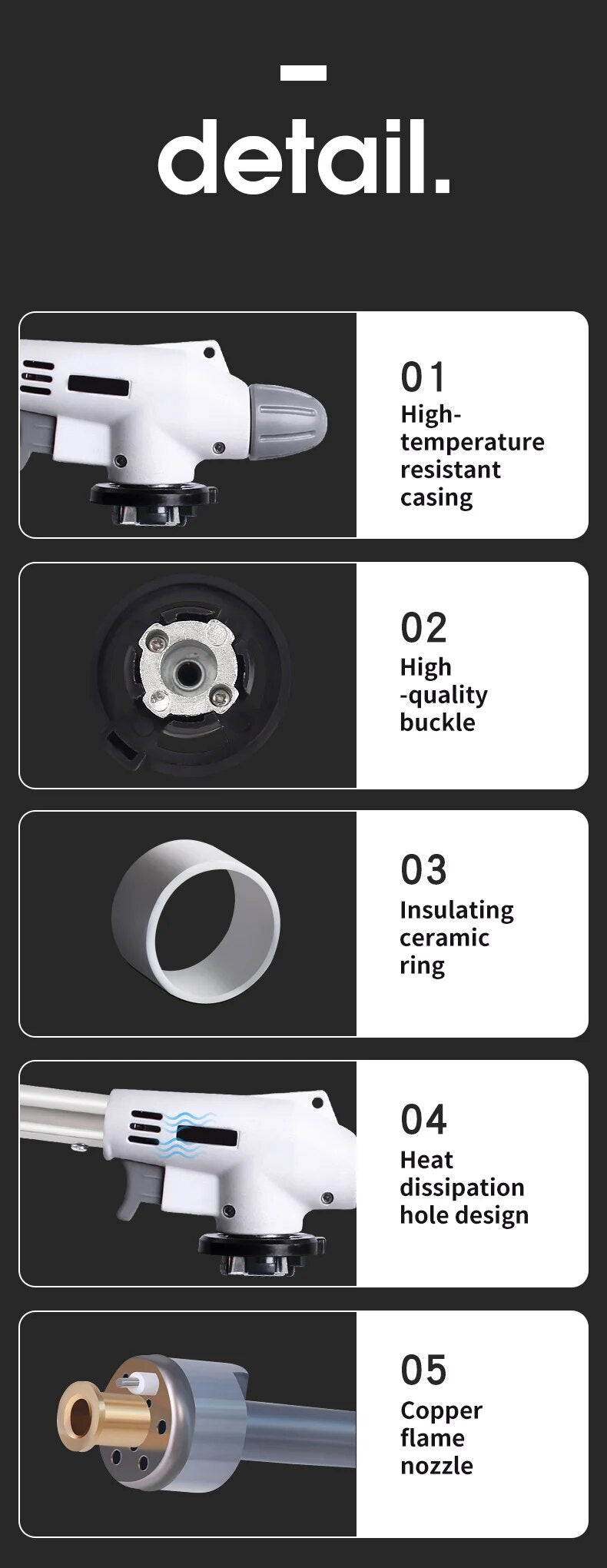 Stufa Portatile a Gas Butano in Metallo – BBQ, Campeggio e Torcia da Cucina