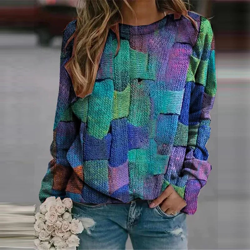 Maglione Autunnale Colorato da Donna – Ella
