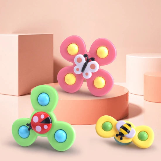 Set di Gioco con Spinner a Ventosa di 3 - SpinFun