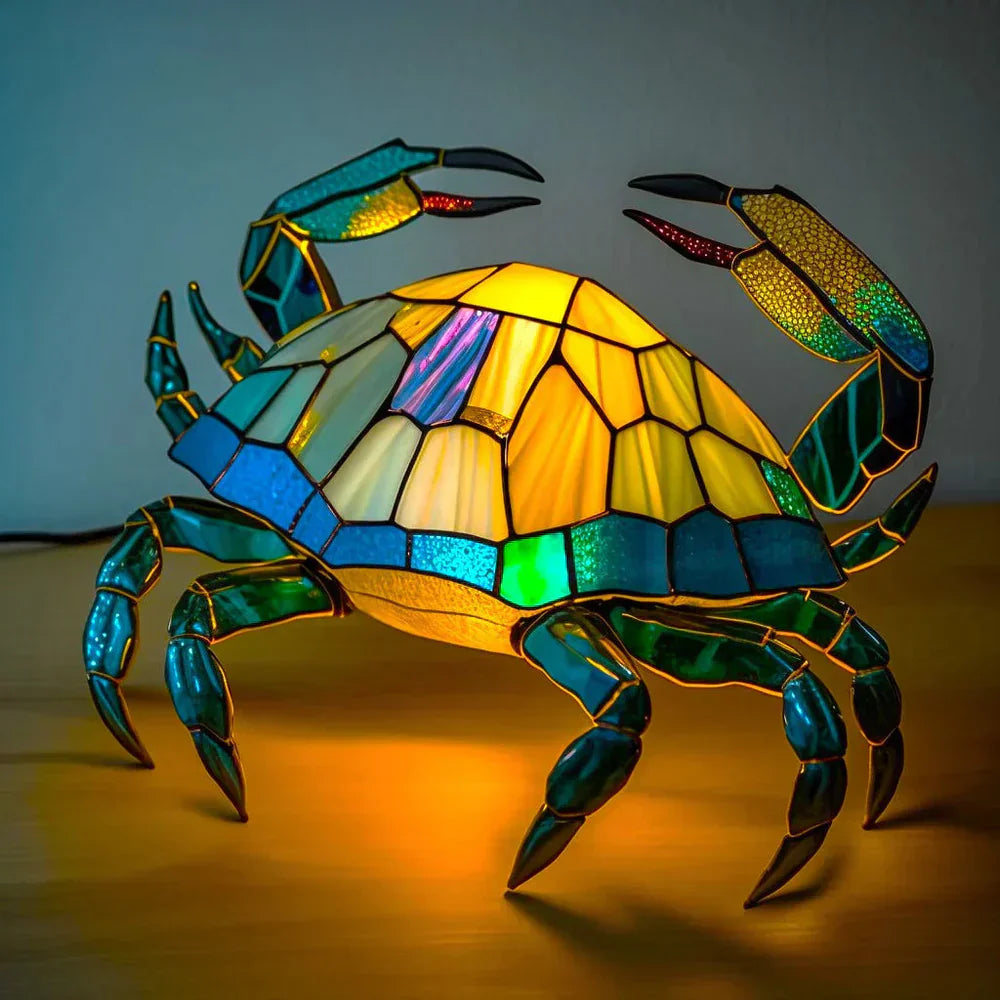 Lampada Animale in Vetro Artistico a Mosaico – Colore e Atmosfera in Casa
