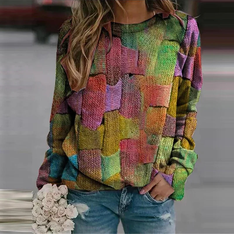 Maglione Autunnale Colorato da Donna – Ella