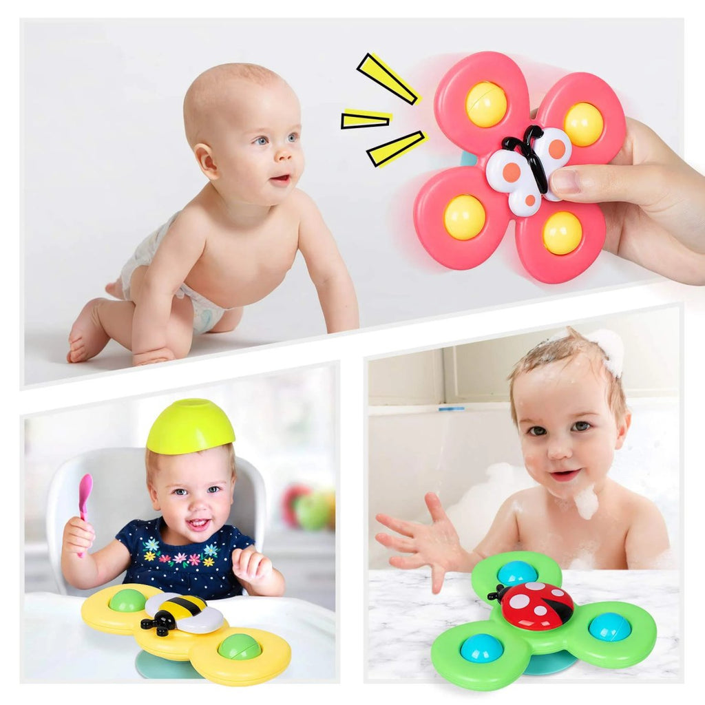 Set di Gioco con Spinner a Ventosa di 3 - SpinFun
