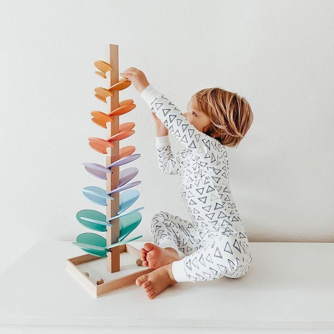 Gioco in Legno Albero Arcobaleno – Divertimento Educativo e Naturale