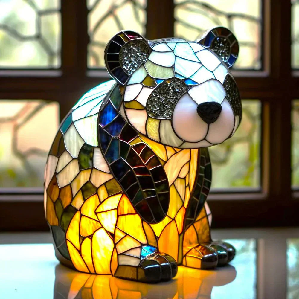 Lampada Animale in Vetro Artistico a Mosaico – Colore e Atmosfera in Casa