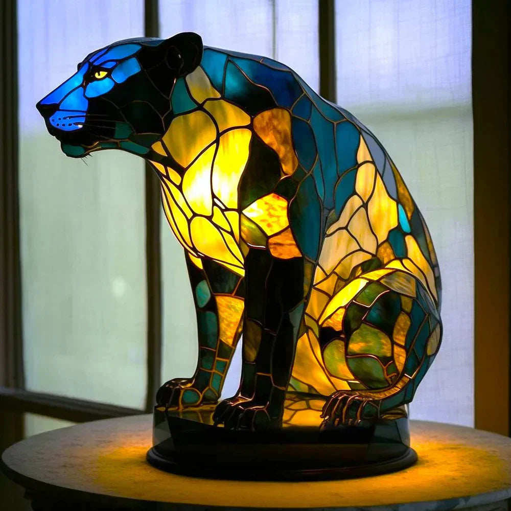 Lampada Animale in Vetro Artistico a Mosaico – Colore e Atmosfera in Casa