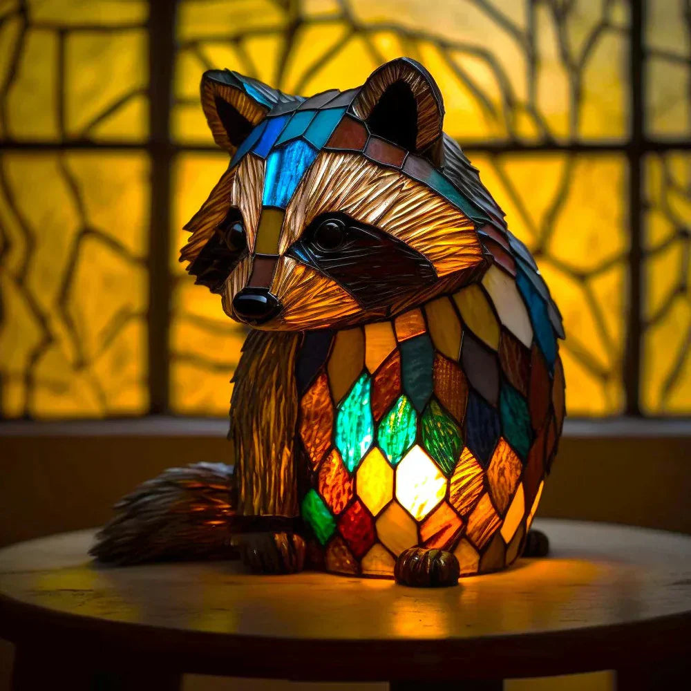 Lampada Animale in Vetro Artistico a Mosaico – Colore e Atmosfera in Casa