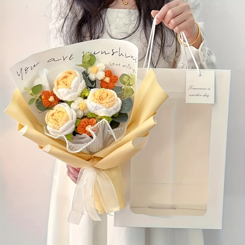 Bouquet di Fiori All'Uncinetto Fatti A Mano – Il Regalo Perfetto per la Festa della Mamma