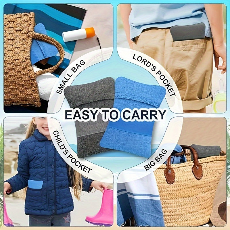 Borsa per Rimozione della Sabbia da Spiaggia – Rimozione Veloce della Sabbia con Fascia Elastica per Spiaggia e Vacanze