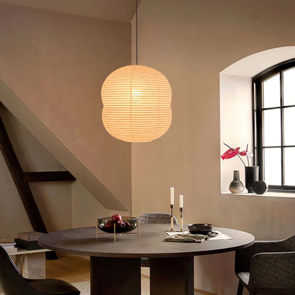 Mini Lampada a Sospensione in Carta di Riso - Atmosferica