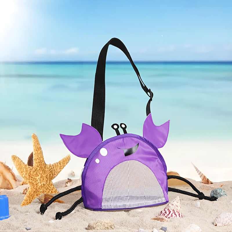 Borsa a Spalla a Forma di Granchio – Borsa da Spiaggia Giocosa e Leggera per Bambini con Cinghia Regolabile