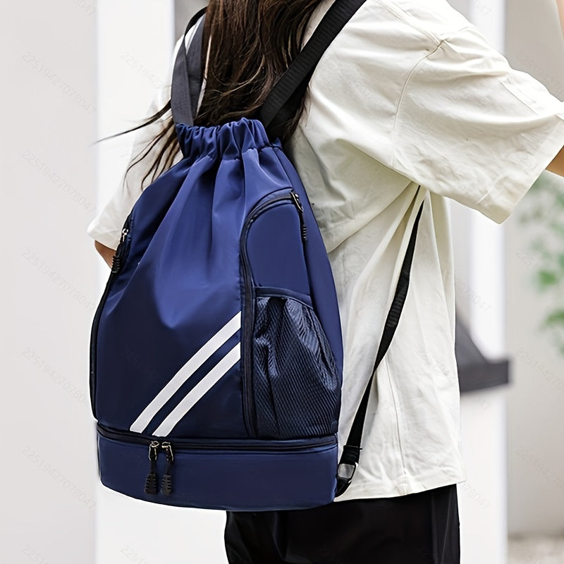 Borsa da Palestra in Nylon Elegante con Coulisse – Pratica e Impermeabile per Sport e Viaggi