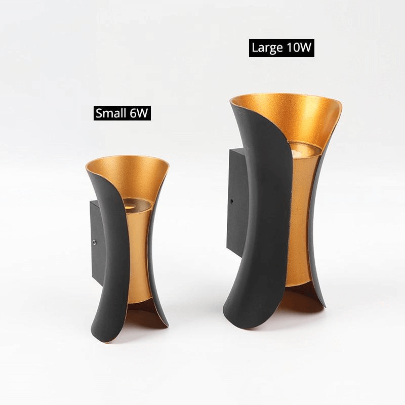 Lampada da parete LED in alluminio per esterni - Impermeabile