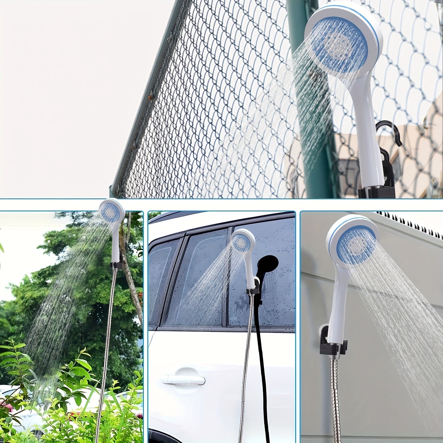 Doccia da Campeggio Portatile – Portatile con Sistema di Filtraggio dell'Acqua