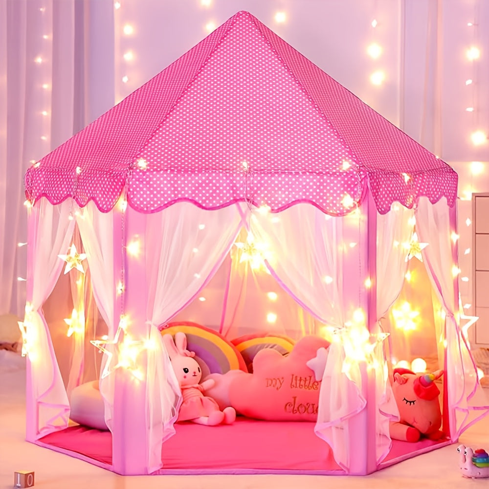 Tenda da Gioco Principessa con Illuminazione Stellare – Perfetta per Gioco Indoor o Outdoor