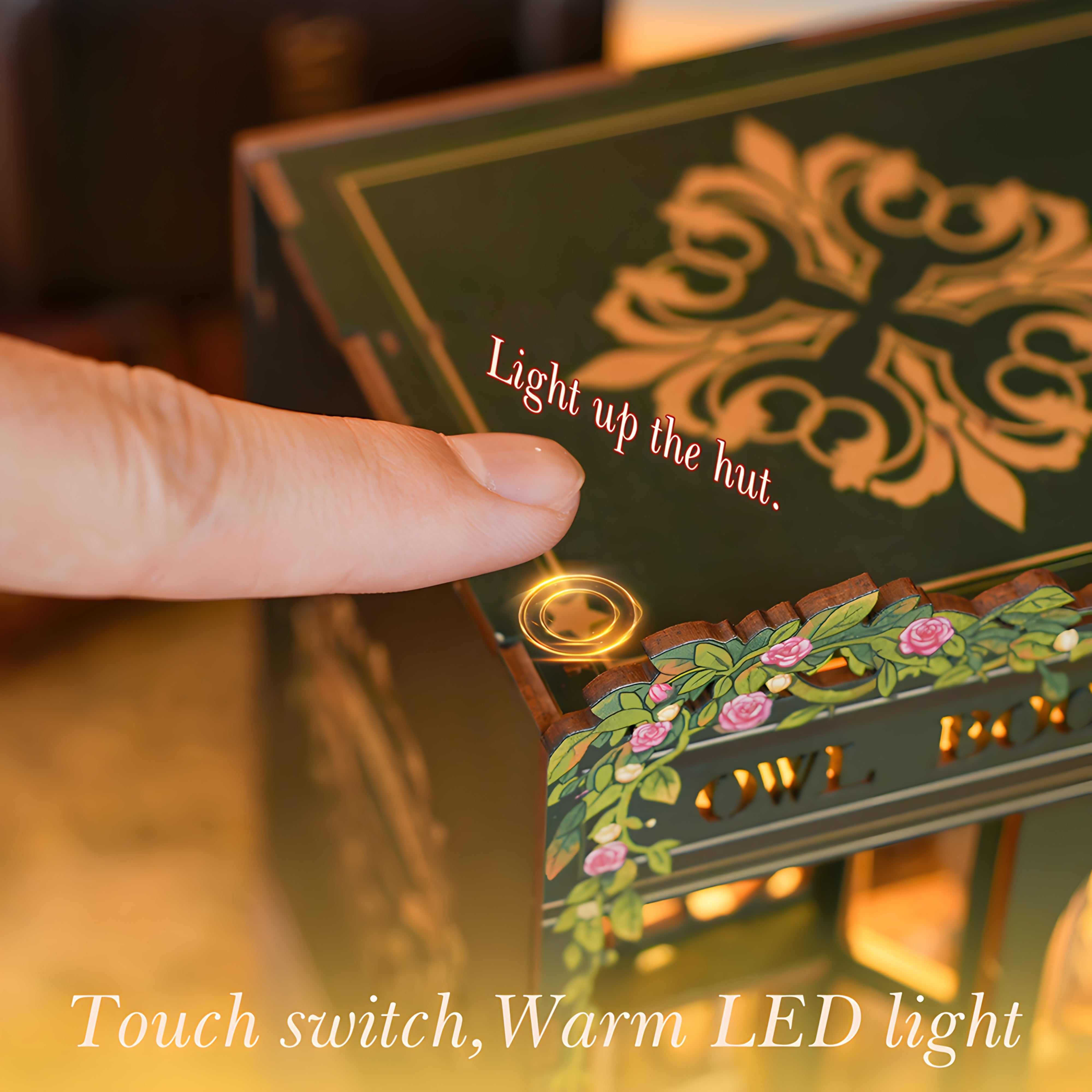 Negozio di Libri Miniatura Fai-da-te – Kit in Legno 3D con Illuminazione per Decorazione Creativa