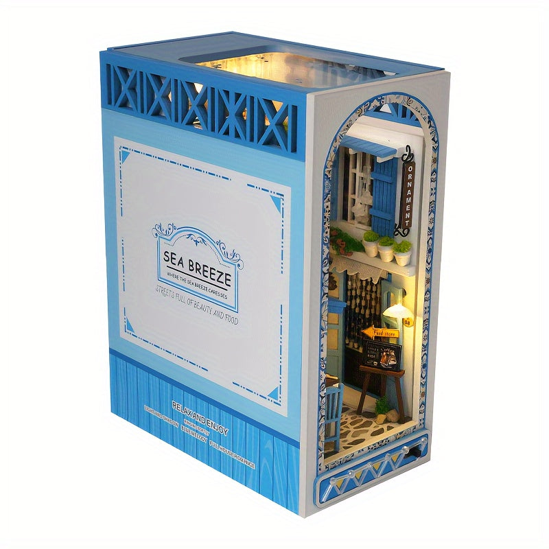 Puzzle 3D in Legno Fai-da-te – Casa Miniaturizzata Ispirata al Mare