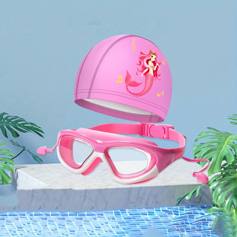Set di occhialini e cuffia da nuoto per bambini – Comfort e protezione giocosa in acqua