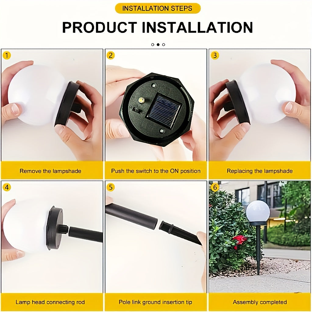 Lampade da Giardino LED Solari – Illuminazione Sferica per Sentieri e Giardini