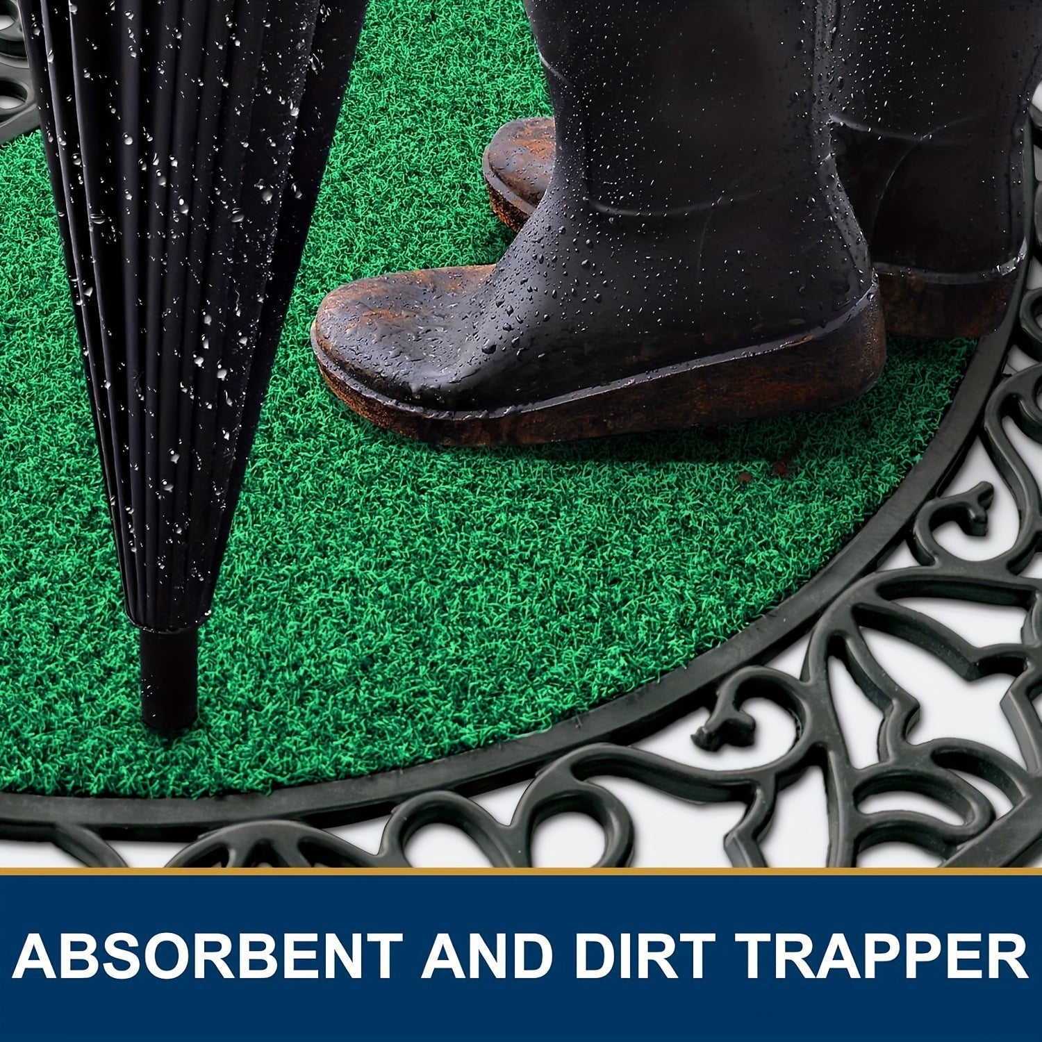 Tappetino per Porta in PVC Resistente – Antiscivolo e Assorbente per Porte Grandi