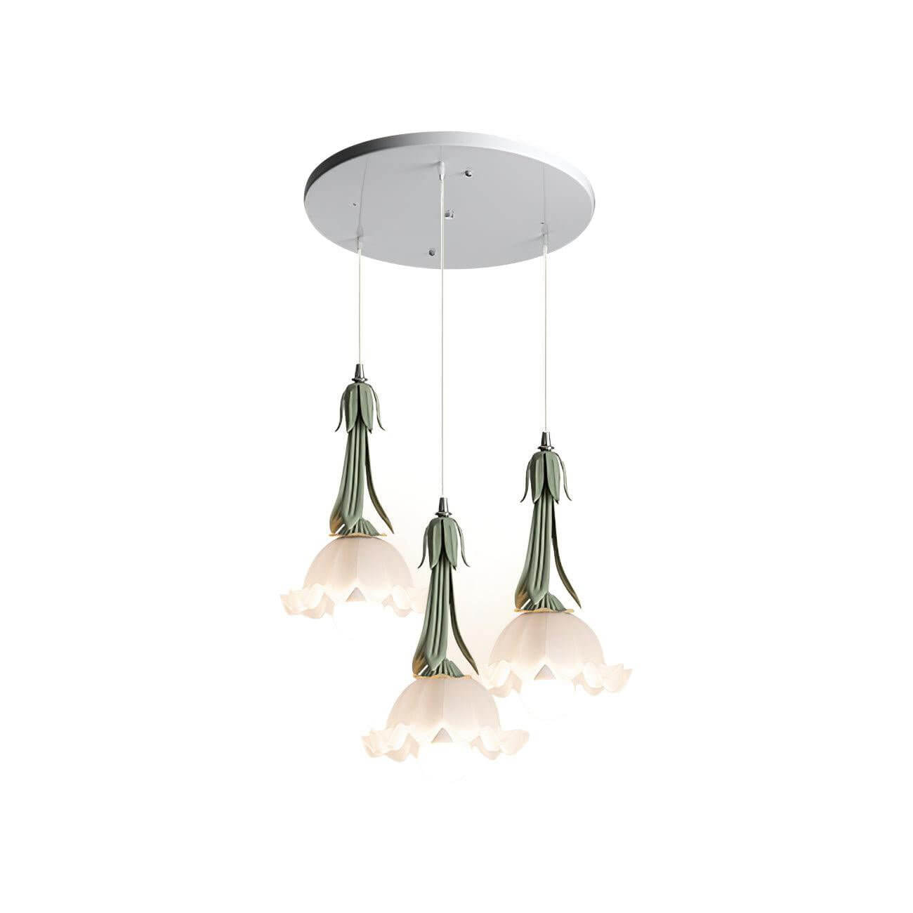 Elegante Lampada a Sospensione con Design a Fiore