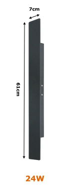 Lampada da parete esterna in alluminio LED impermeabile