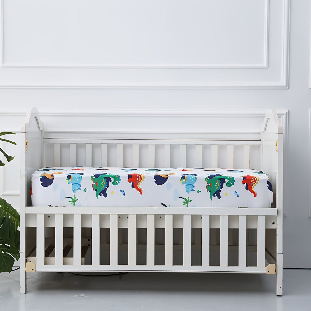 Lenzuola per Culla con Stampa Animali Morbida – Set da 4 Pezzi per Comfort e Stile nella Nursery