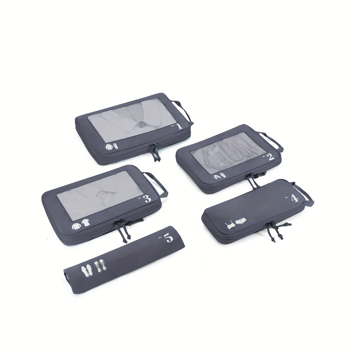 TravelSmart Set di Cubi Compressivi per Imballaggio – Soluzione Efficiente per i Bagagli