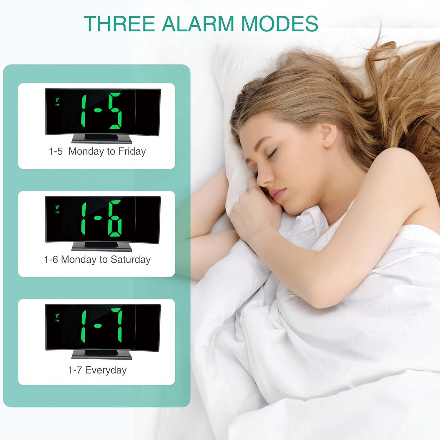 Orologio Sveglia Digitale – Display LED e Funzione Snooze con Luminosità Regolabile