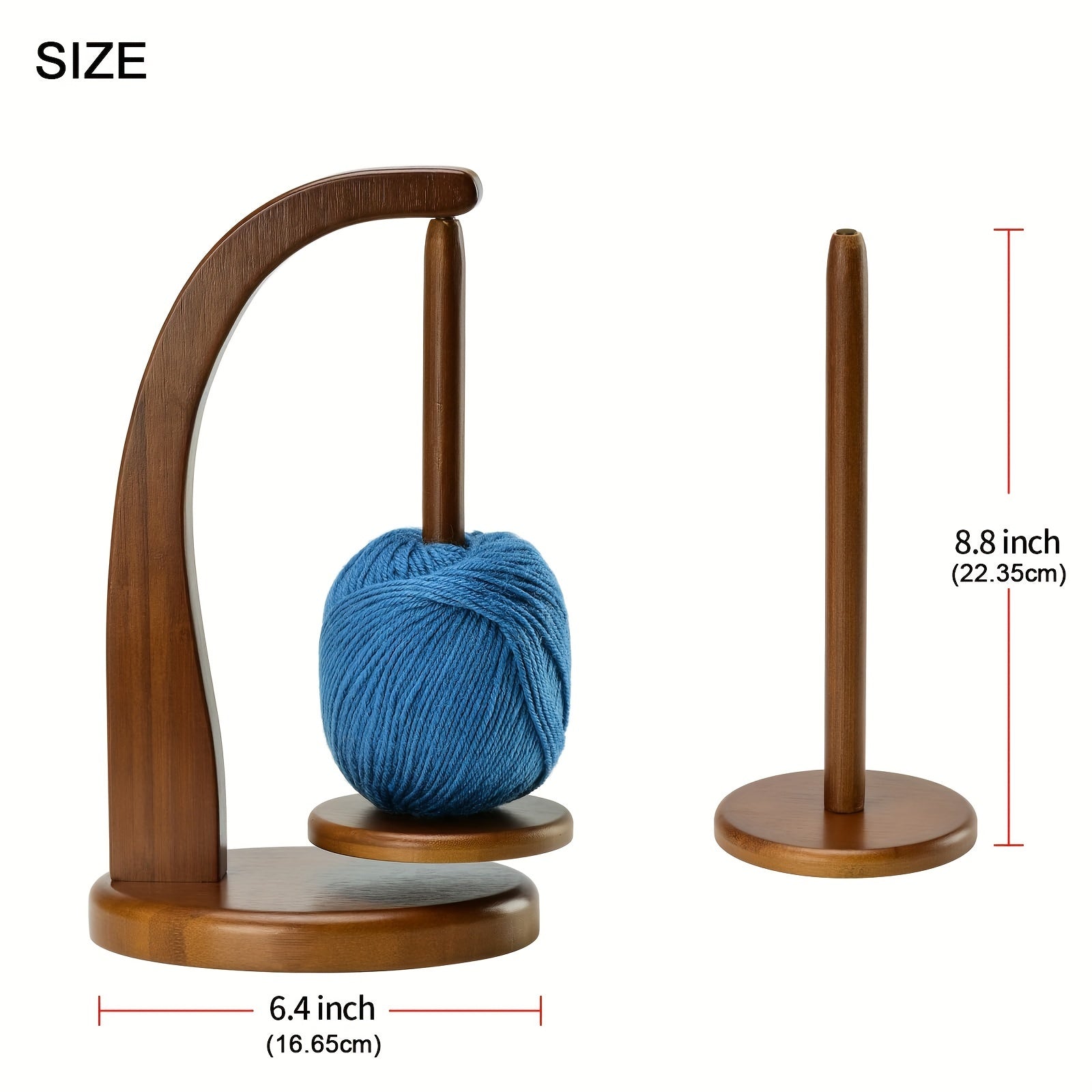 Supporto per Filato in Bambù – Pratico Stoccaggio per Progetti di Maglieria e Uncinetto