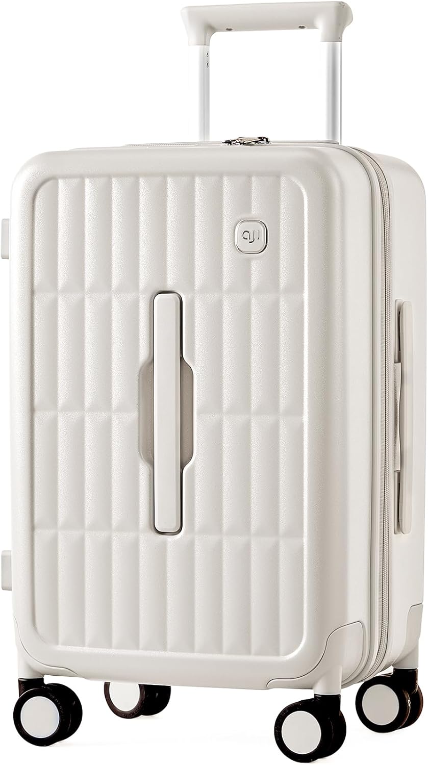 Valigia Rigida Grande 26" con 8 Ruote Girevoli – Giallo Formaggio